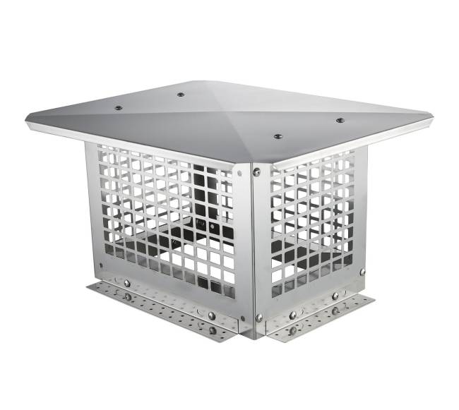 kaminas 330 x 229 mm nerūdijantis plienas stogelis10