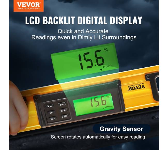 Magnetinis torpedo kampų matuoklis 60 cm1