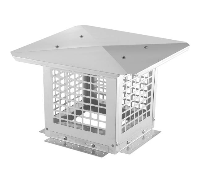 Nerūdijančio plieno dūmtraukio gaubtas 229 x 229 mm0