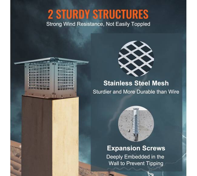 Nerūdijančio plieno dūmtraukio gaubtas 229 x 229 mm3