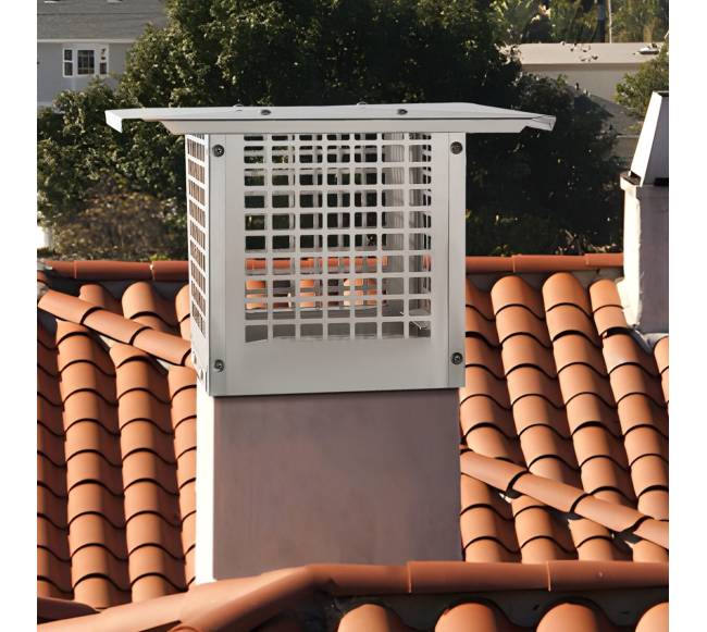 Nerūdijančio plieno dūmtraukio gaubtas 229 x 229 mm7