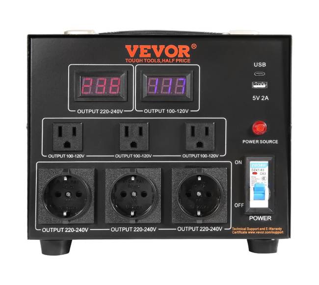 3000VA įtampos keitiklis 220V-110V8