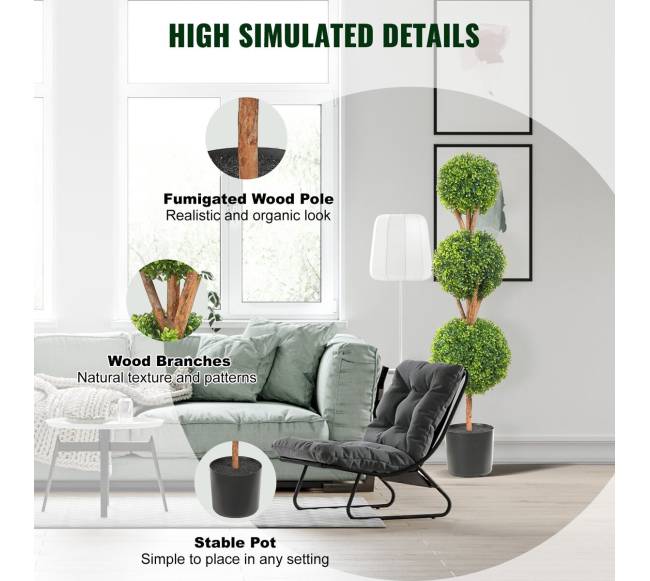 Dirbtiniai buksmedžio medeliai su vazomis4