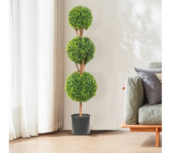 Dirbtiniai buksmedžio medeliai su vazomis7