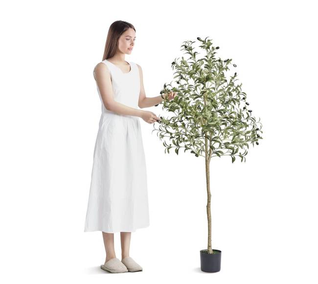 Dirbtinės alyvmedžio gėlė puošnaus dizaino0