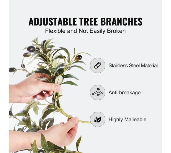 Dirbtinės alyvmedžio gėlė puošnaus dizaino4