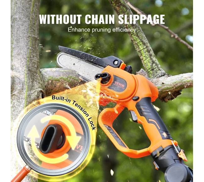 2-in-1 belaidis genėjimo pjūklas ir mini grandininis pjūklas2