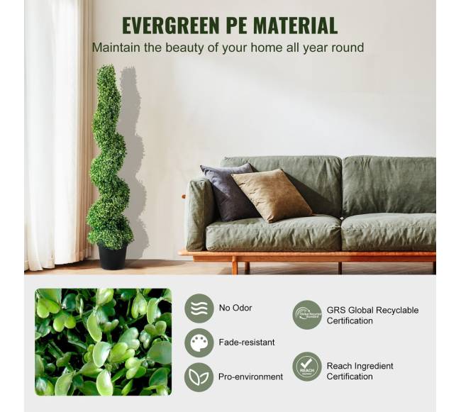 Dirbtiniai bugieniai medžiai 120 cm (2 vnt.)2