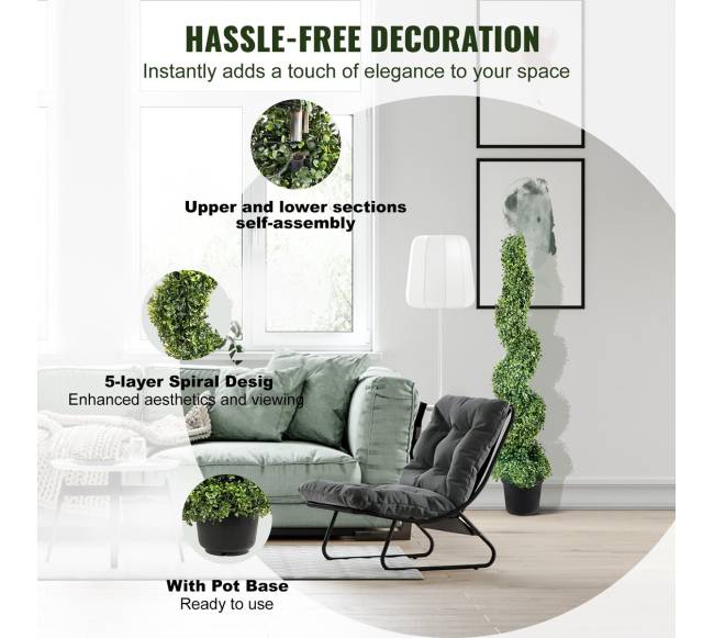 Dirbtiniai bugieniai medžiai 120 cm (2 vnt.)4