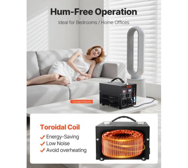 Įtampos keitiklis- transformatorius 2000VA5