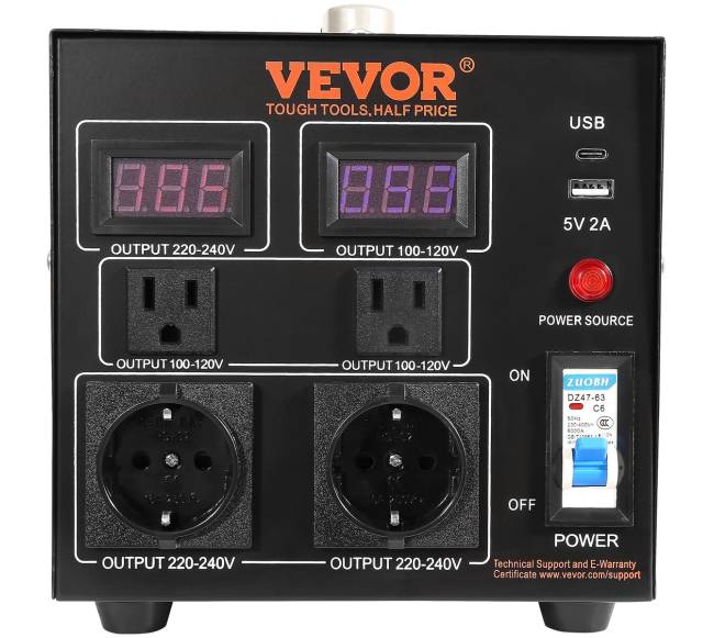 Įtampos keitiklis- transformatorius 2000VA8