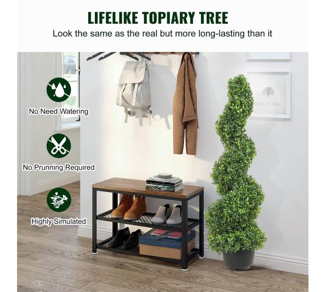 Dirbtiniai buksmedžio medeliai, 91 cm aukščio (2 vnt.)1