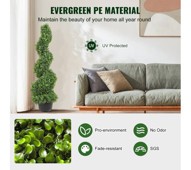 Dirbtiniai buksmedžio medeliai, 91 cm aukščio (2 vnt.)2