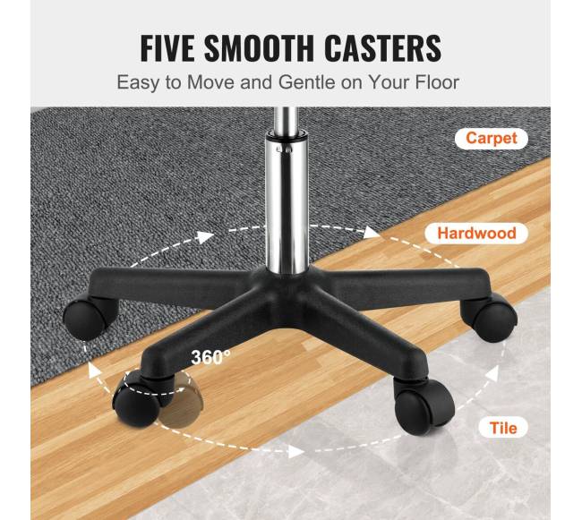 Reguliuojamas taburetė su ratukais, 181 kg4