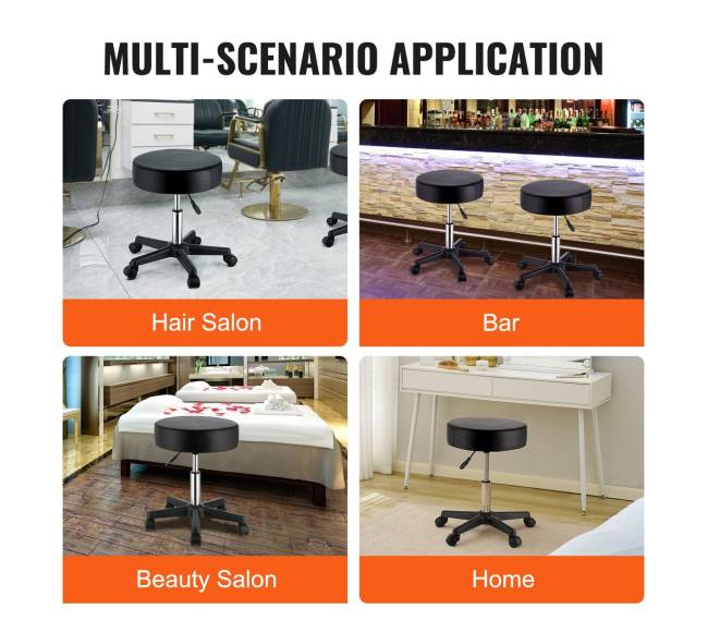 Reguliuojamas taburetė su ratukais, 181 kg5