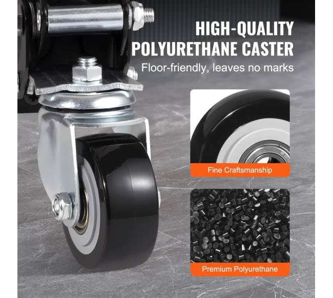 Darbo stalo ratukai, 75 kg apkrova, 4 vnt.2