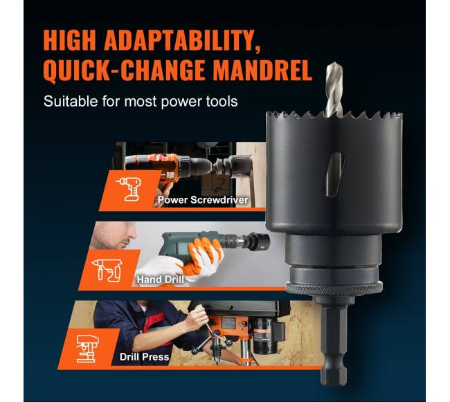 Skylių pjūklo rinkinys, 18 pjūklai, 6 grąžtai, dėklas3