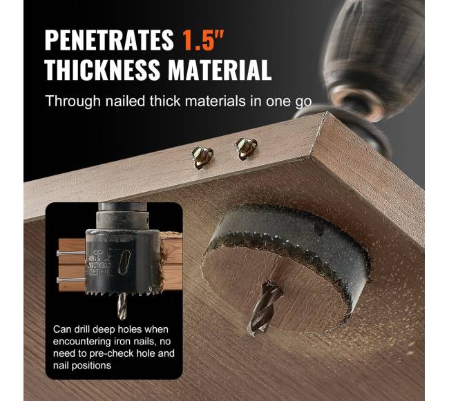 Skylių pjūklo rinkinys, 18 pjūklai, 6 grąžtai, dėklas4