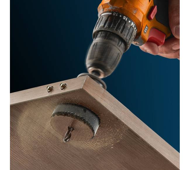 Skylių pjūklo rinkinys, 18 pjūklai, 6 grąžtai, dėklas7