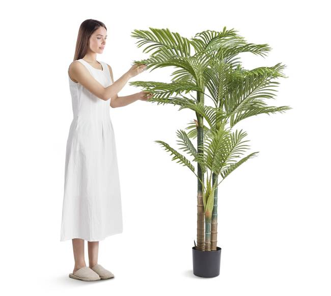 Dirbtinis aukso palmių medis 2m0