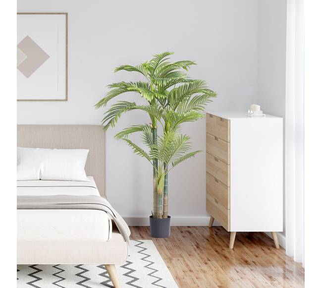 Dirbtinis aukso palmių medis 2m7