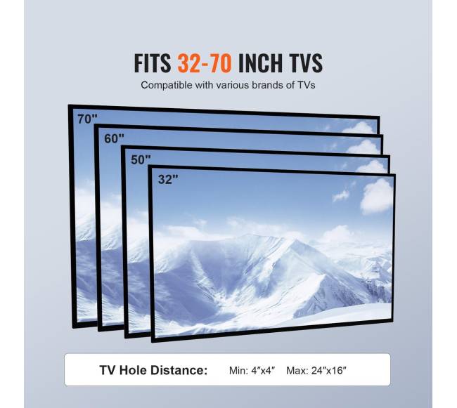 Mobilus TV stovas 32-70 colių televizoriams5