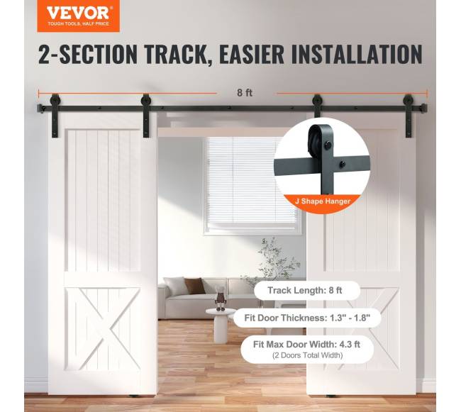 2,4 m stumdomų durų furnitūros rinkinys1