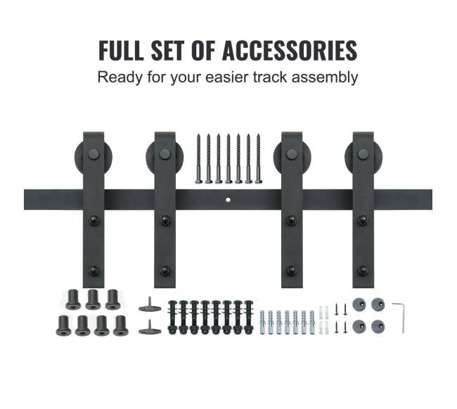 2,4 m stumdomų durų furnitūros rinkinys3