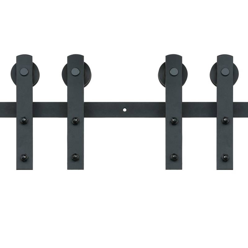 2.44 m slankiojančio klojimo durų komplektas dviguboms durims0