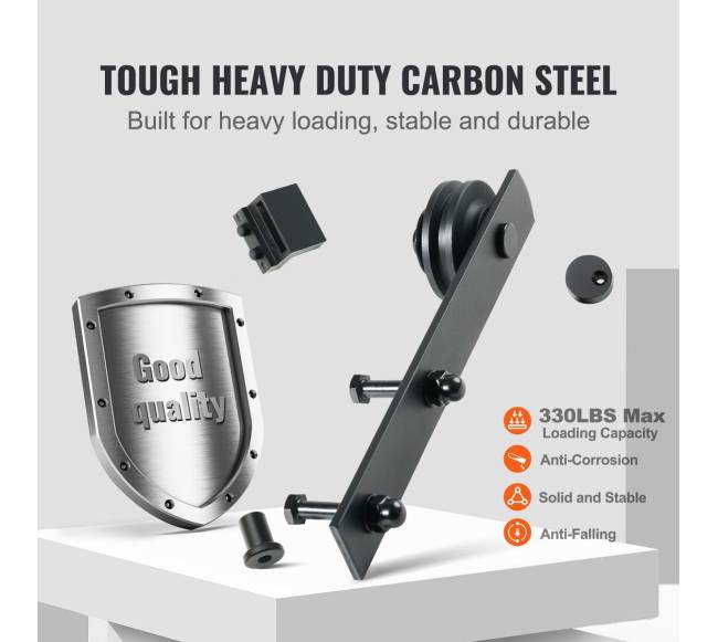 2.44 m slankiojančio klojimo durų komplektas dviguboms durims2