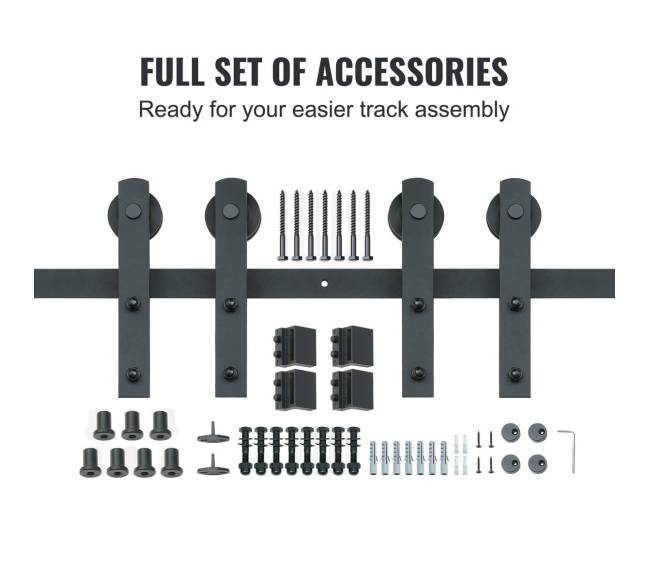 2.44 m slankiojančio klojimo durų komplektas dviguboms durims3