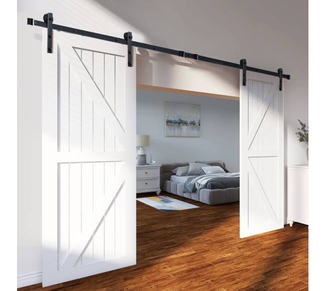 2.44 m slankiojančio klojimo durų komplektas dviguboms durims7