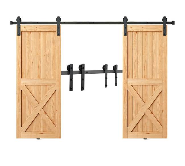 2.44 m slankiojančio klojimo durų komplektas dviguboms durims8