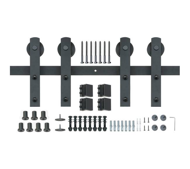2.44 m slankiojančio klojimo durų komplektas dviguboms durims10