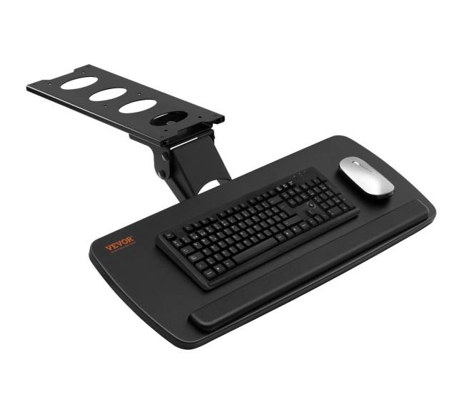 Reguliuojamas klaviatūros laikiklis po stalu0