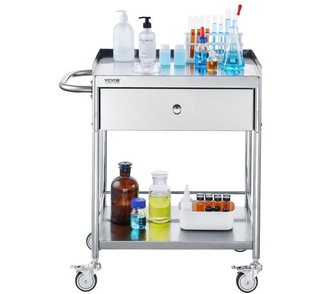 Medicininė vežimėlio dvisluoksnė nerūdijančio plieno8