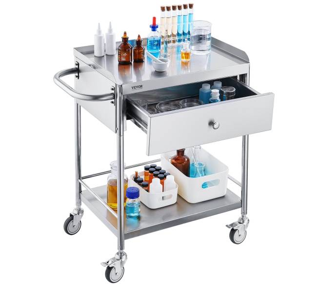 Medicininė vežimėlio dvisluoksnė nerūdijančio plieno9