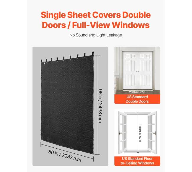 Garsą slopinančia antklodė 2438x2032 mm4