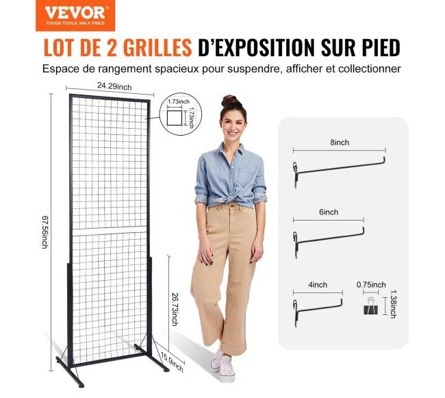 2 x 5,6 kojos tinklelio sienos panelės bokštelis1