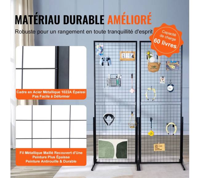 2 x 5,6 kojos tinklelio sienos panelės bokštelis2