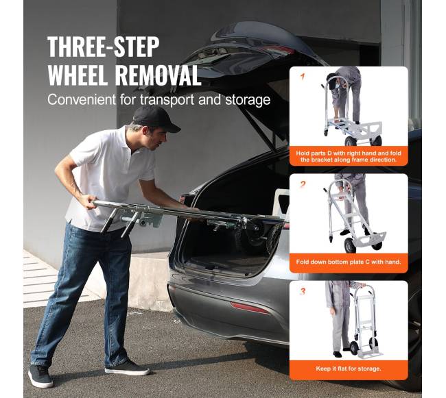 Aliuminis vežimėlis 2-in-1 su sulankstomu režimu5