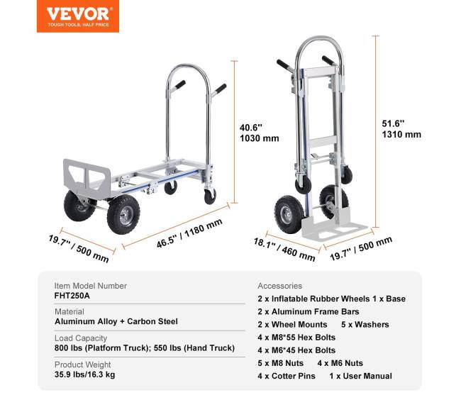 Aliuminis vežimėlis 2-in-1 su sulankstomu režimu6