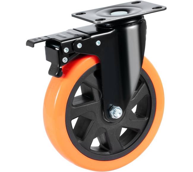 Besisukantys ratai su užraktu, 6 colių, 4 vnt.10