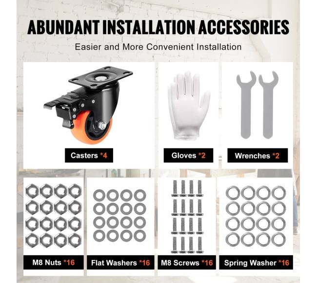 Ratukai su 3 cm pasukama plokštele4
