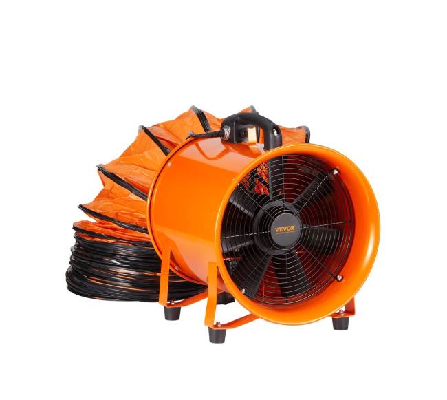 203mm nešiojamas ventiliatorius su 10m žarna8