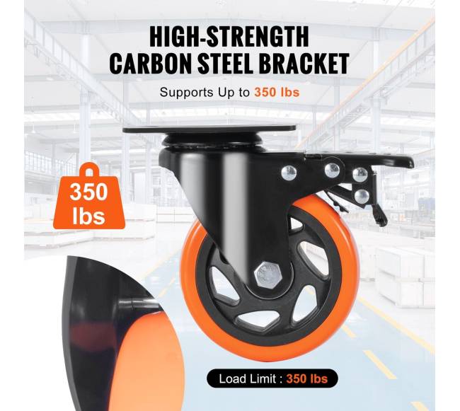 Besisukantys ratukai su užraktu, 4 vnt. komplektas3