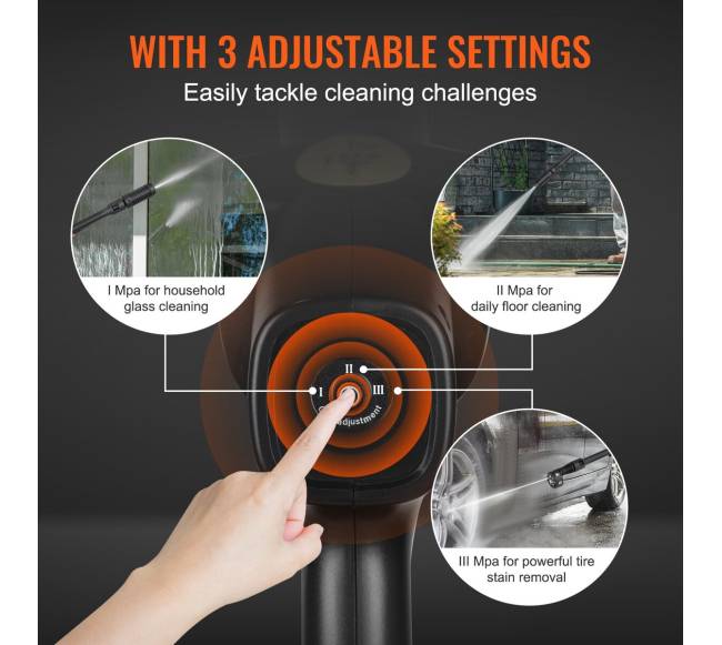 Belaidis aukšto slėgio ploviklis, 652 PSI3