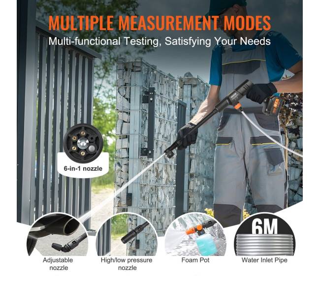 Belaidis aukšto slėgio ploviklis, 652 PSI4