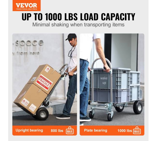 Aliuminis vežimėlis 4in1, 454 kg talpa1