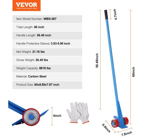 Medinių padėklų plėštukas su ilga rankena6